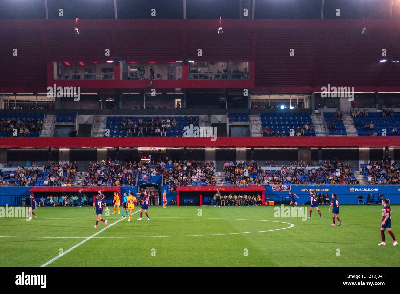Futbol Club Barcelona Femení VS Valencia F im Johan Cruyff Stadium, Barcelona 5. Oktober 2023. Fotograf: Ale Espaliat Stockfoto
