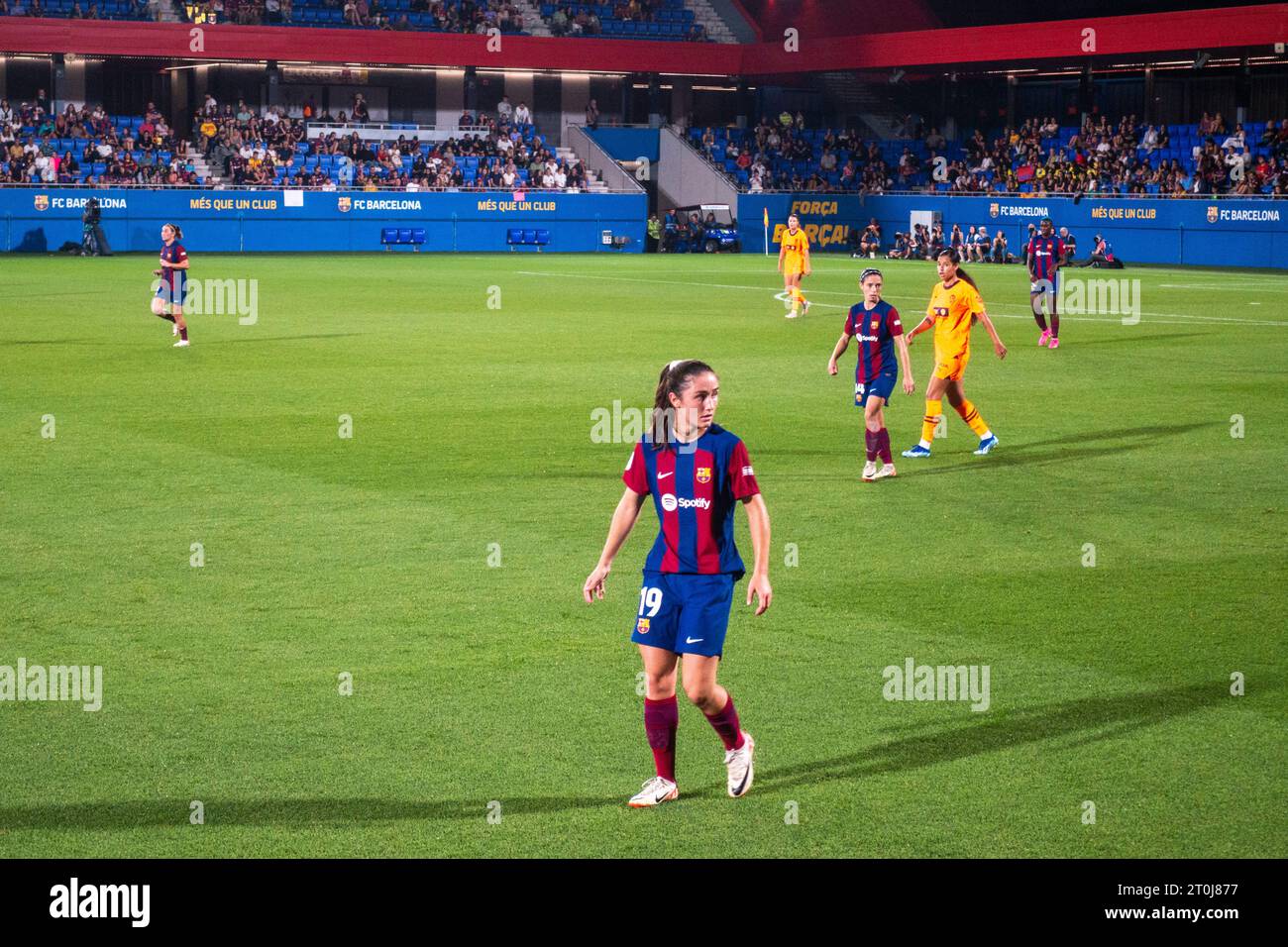 Futbol Club Barcelona Femení VS Valencia F im Johan Cruyff Stadium, Barcelona 5. Oktober 2023. Fotograf: Ale Espaliat Stockfoto