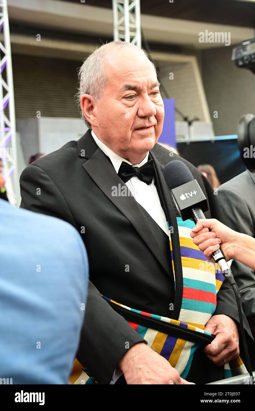 Royal Festival Hall, 7. Oktober 2023, Chief Geoffrey besucht die Killers of the Flower Moon - 67. BFI London Film Festival, London, Großbritannien. Quelle: Siehe Li/Picture Capital/Alamy Live News Stockfoto