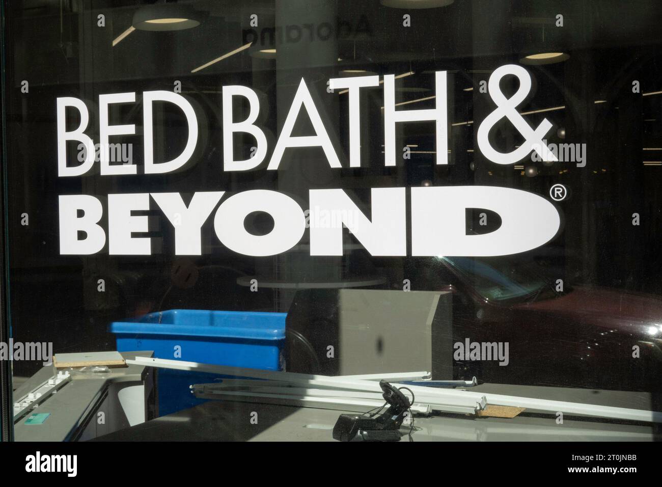 Bed Bath & Beyond Retail Store ist in New York City, USA 2023 geschlossen Stockfoto