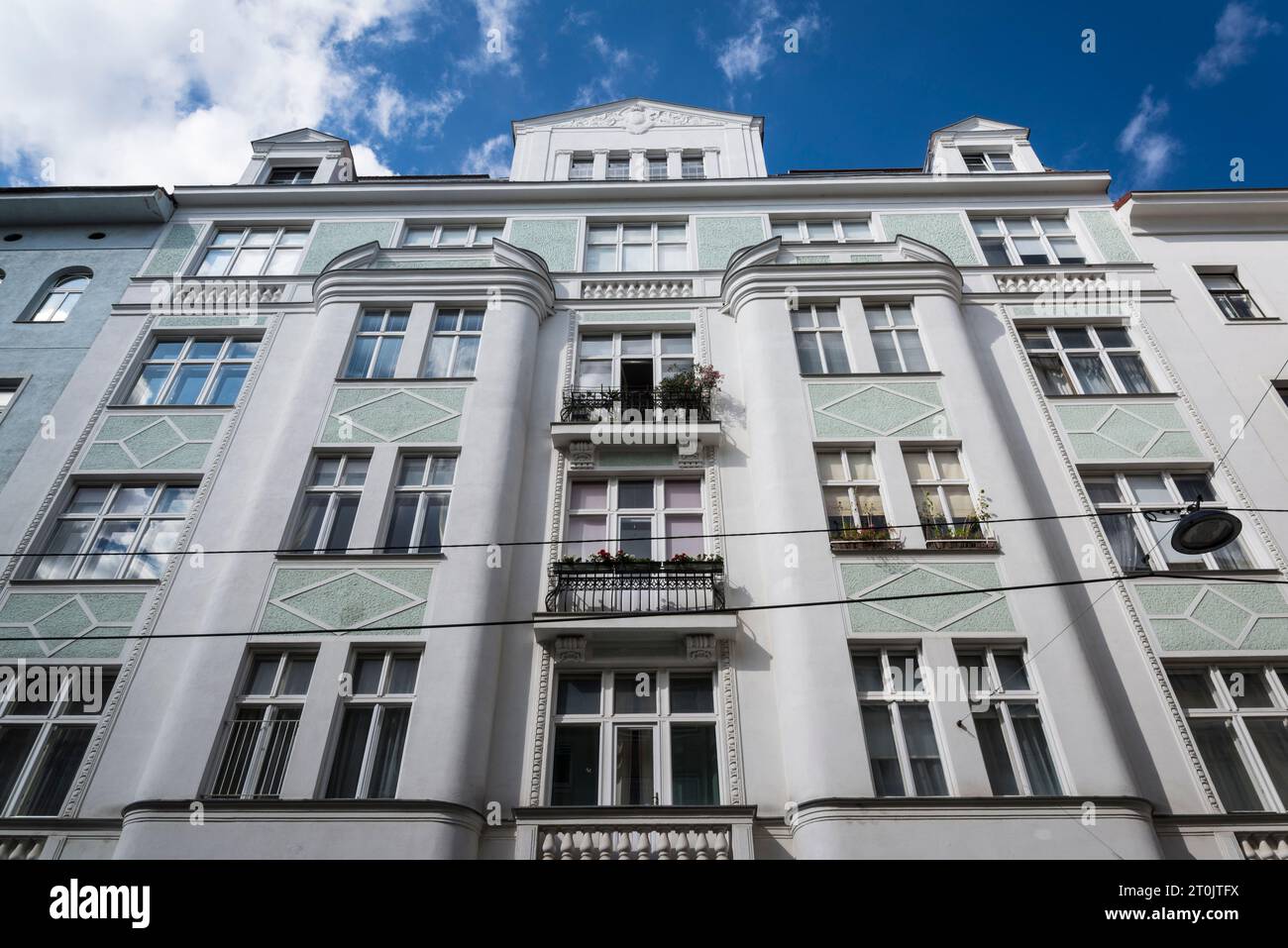 Wohnblock im Bezirk Wieden, 4. Bezirk von Wien, Österreich Stockfoto