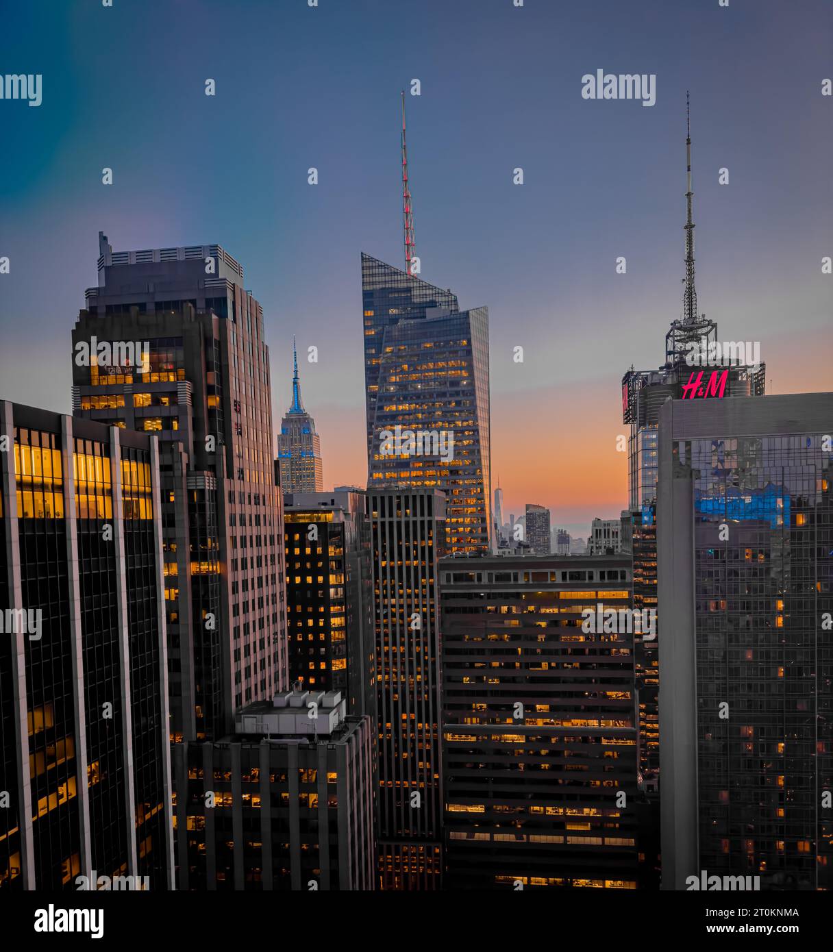 NYC-Leuchten Stockfoto