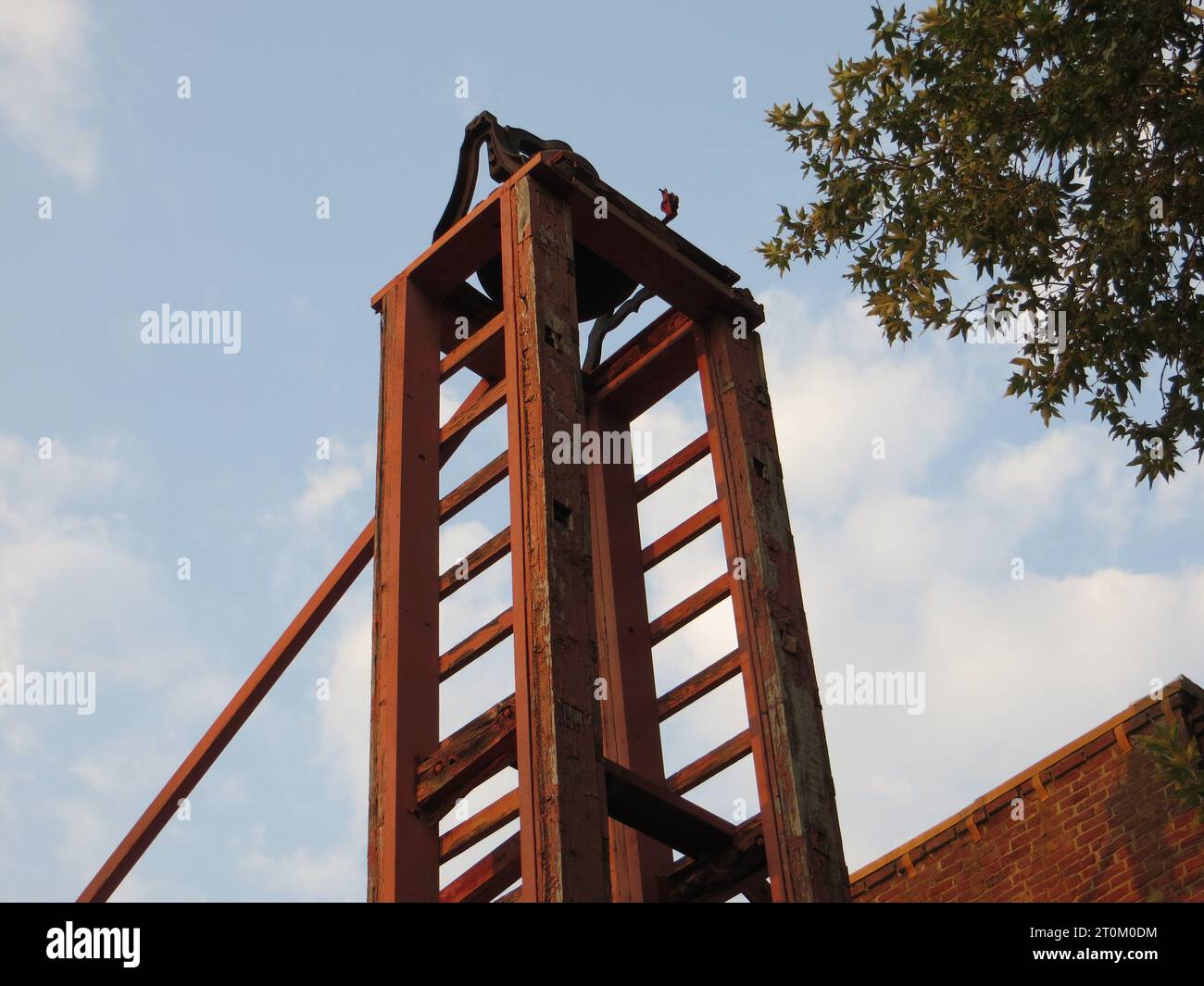 Glockenturm in einer Feuerwache in Kalifornien Stockfoto