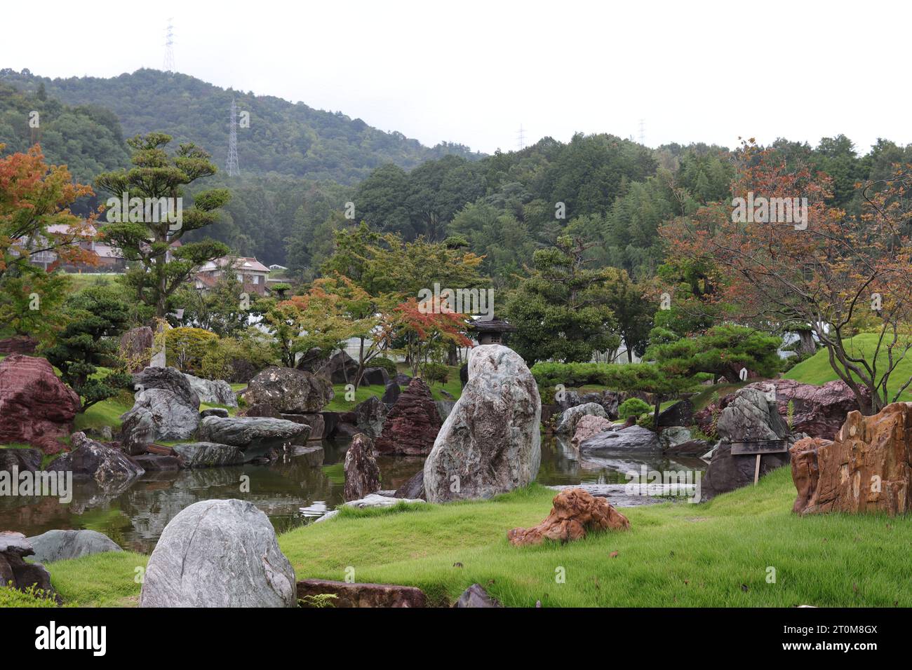 Traditionelle japanische Garten Stockfoto