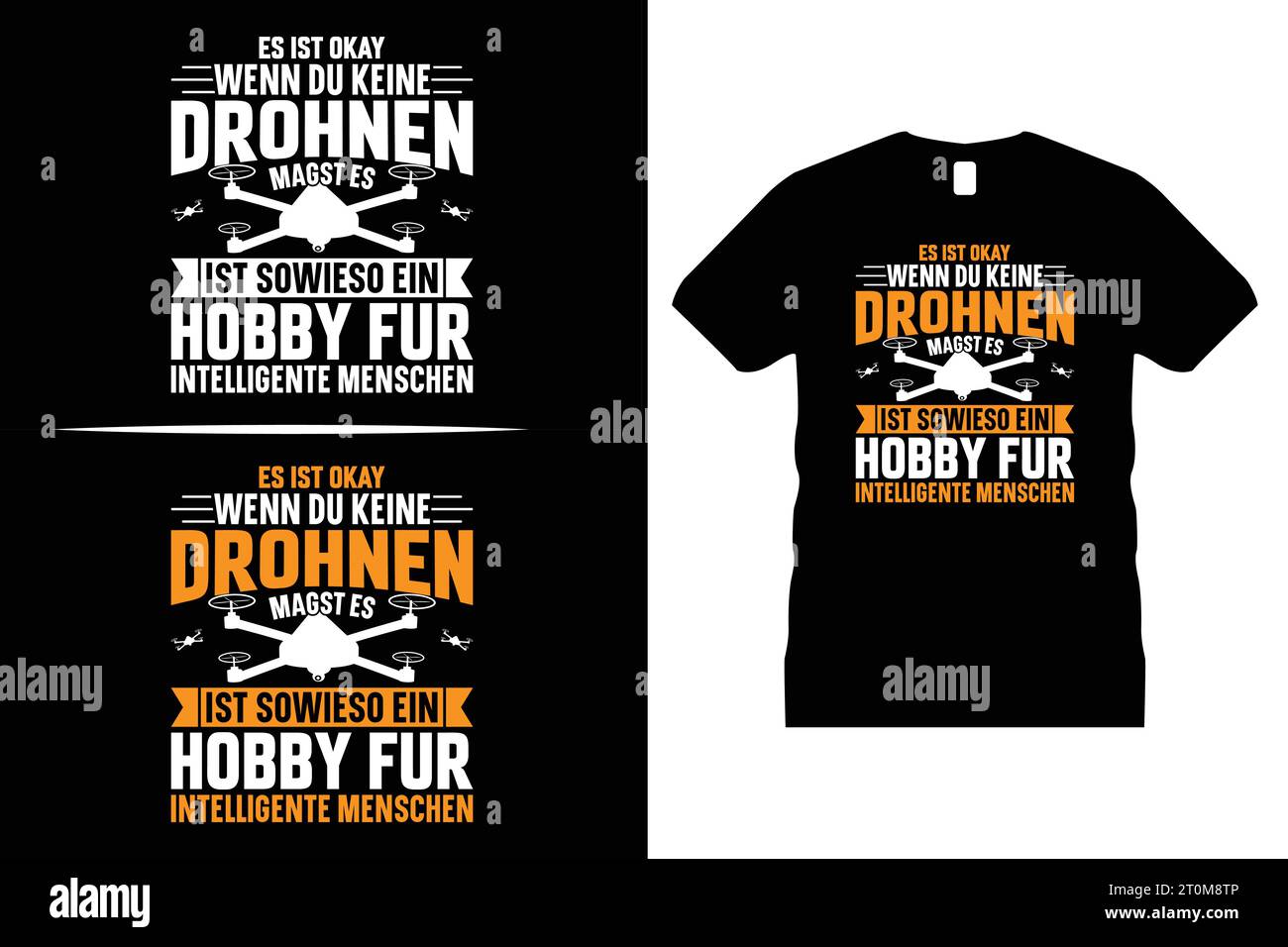 Drone T-Shirt Design Vector Graphic Lustiges Pilotenhemd Für Männer Und Frauen Geschenke Stock Vektor