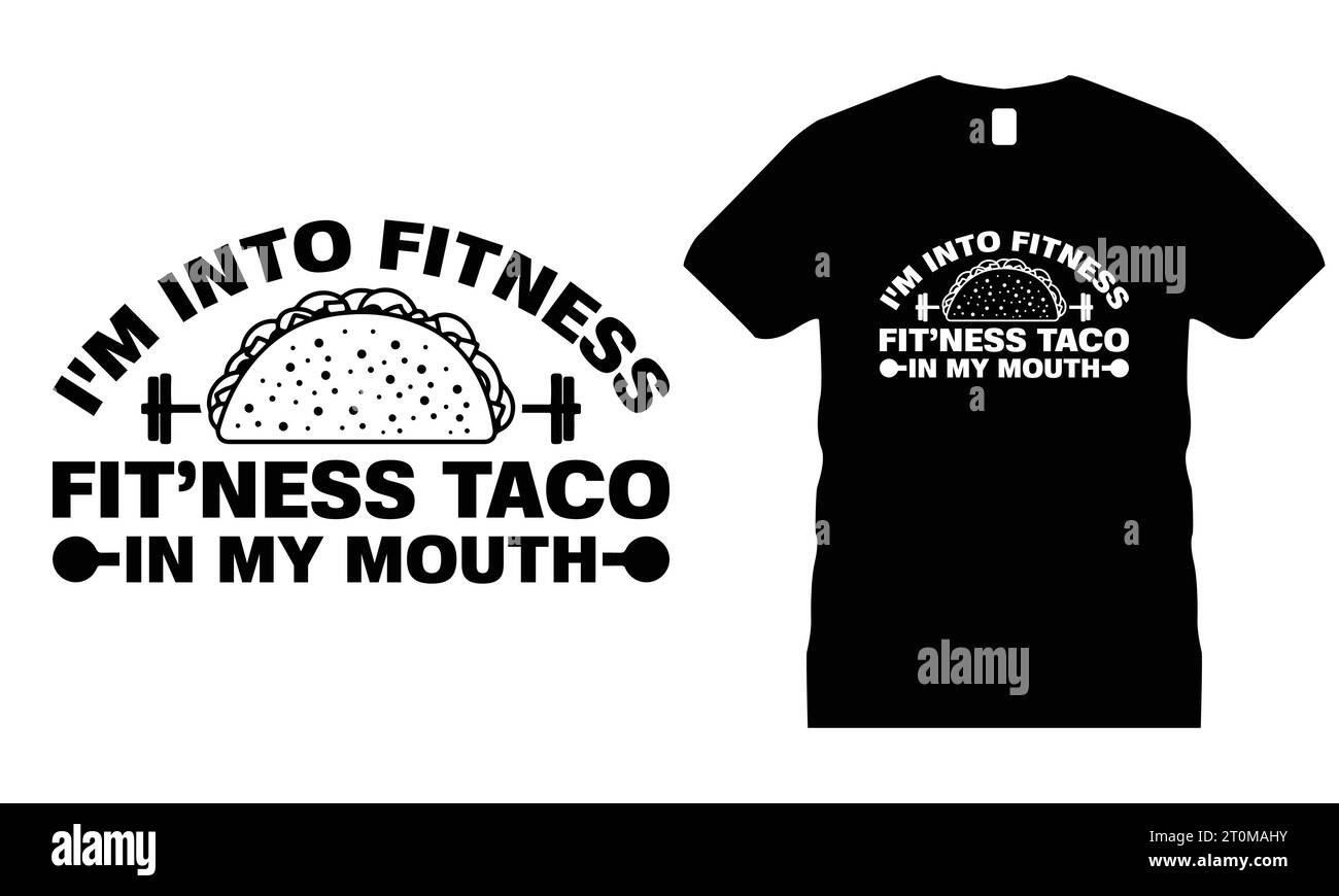 Lustiges Gym T-Shirt Design Typografie Fitness Graphic Workout Gewicht Shirt für Männer Frauen Geschenke Stock Vektor