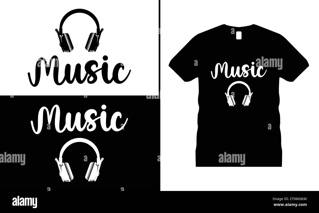 Life is Good – Kurzarm-T-Shirt mit lustigem Musik-T-Shirt im Design und Graphic Father Stock Vektor