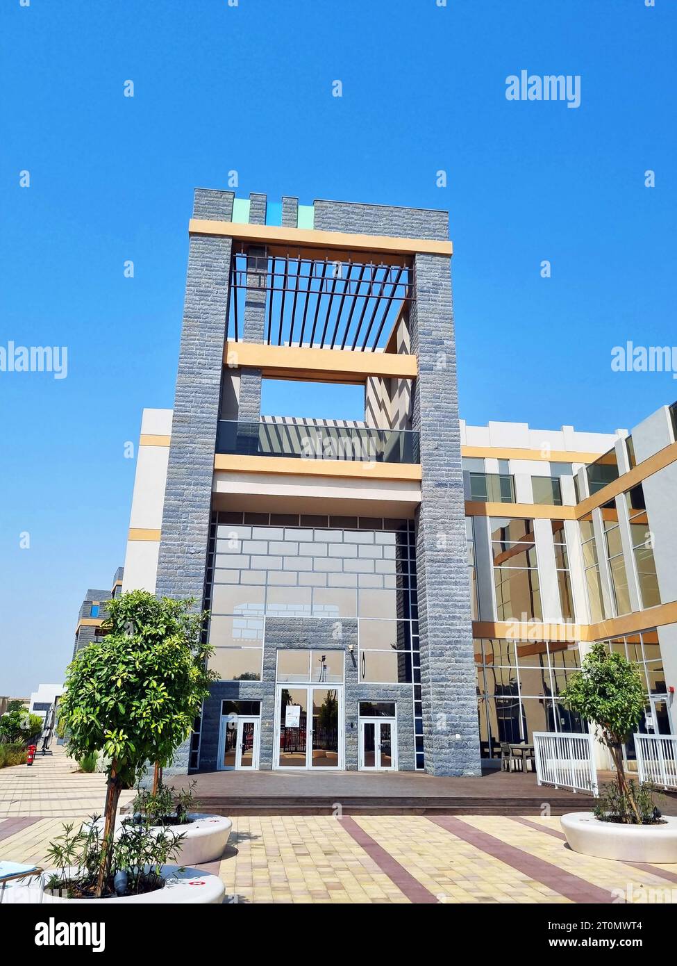 Aufnahme des modernen Stadthauses Stockfoto