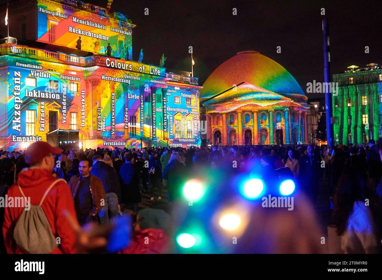 Projektionen am Bebelplatz. Das Lichterfest Berlin gehört zu den