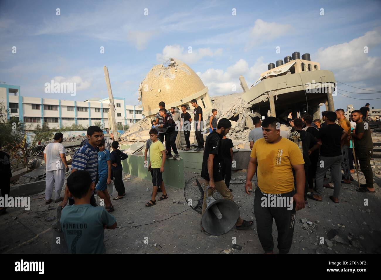 Rafah, Gaza. Oktober 2023.. Am Sonntag, den 8. Oktober 2023 ...
