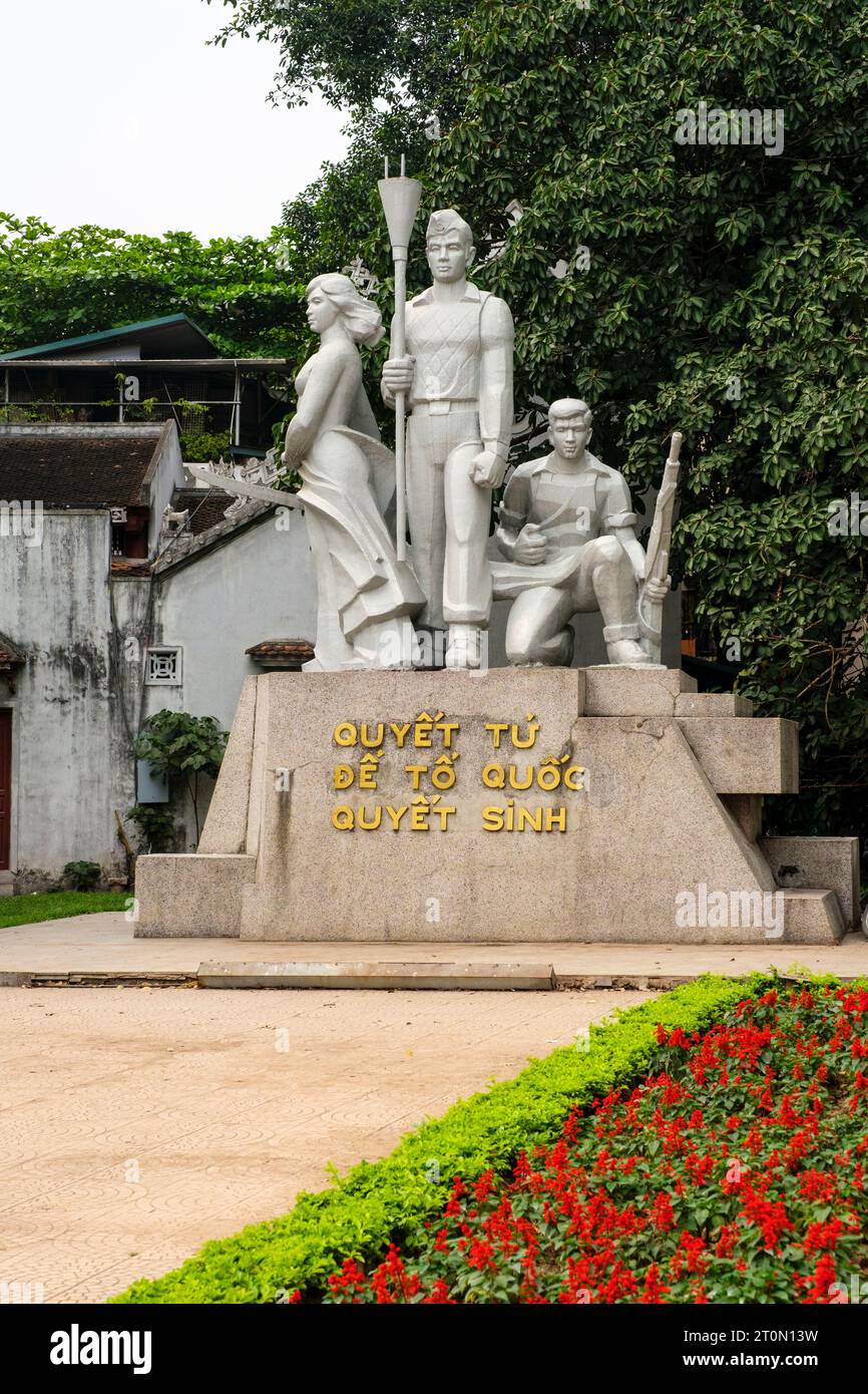 Hanoi, Vietnam. Denkmal für die Toten, die für die Unabhängigkeit von den Franzosen kämpfen. Stockfoto