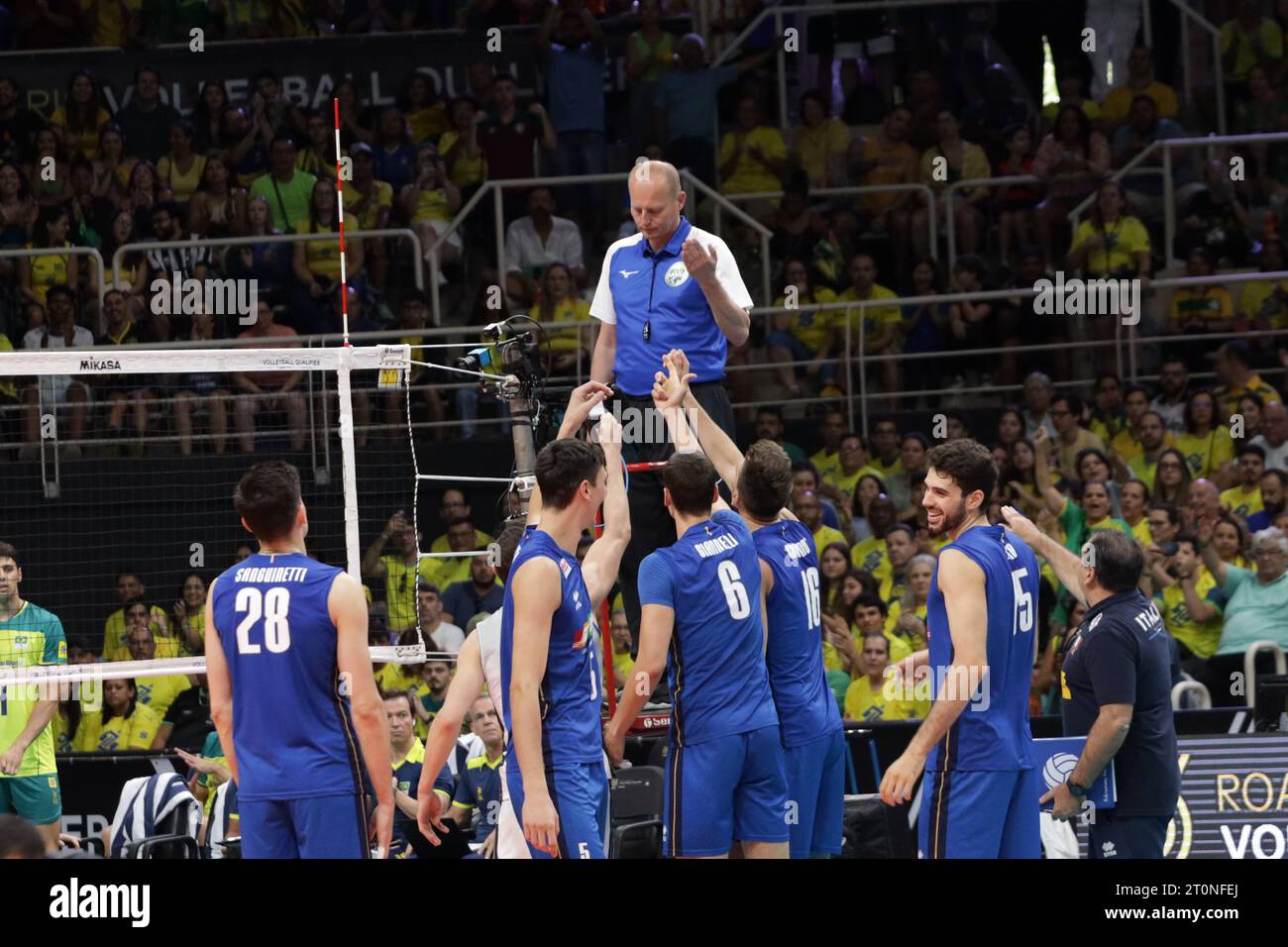 RIO DE JANEIRO, RJ 08.10.2023 PRÉ Olímpico DE VÔLEI BRASIL X Itália
