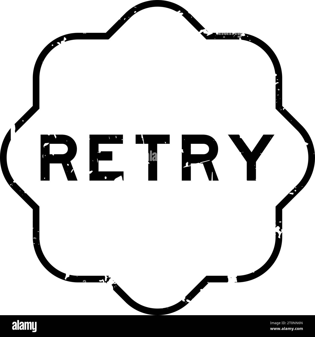 Grunge schwarzer Gummisiegelstempel für Wiederholungsworte auf weißem Hintergrund Stock Vektor