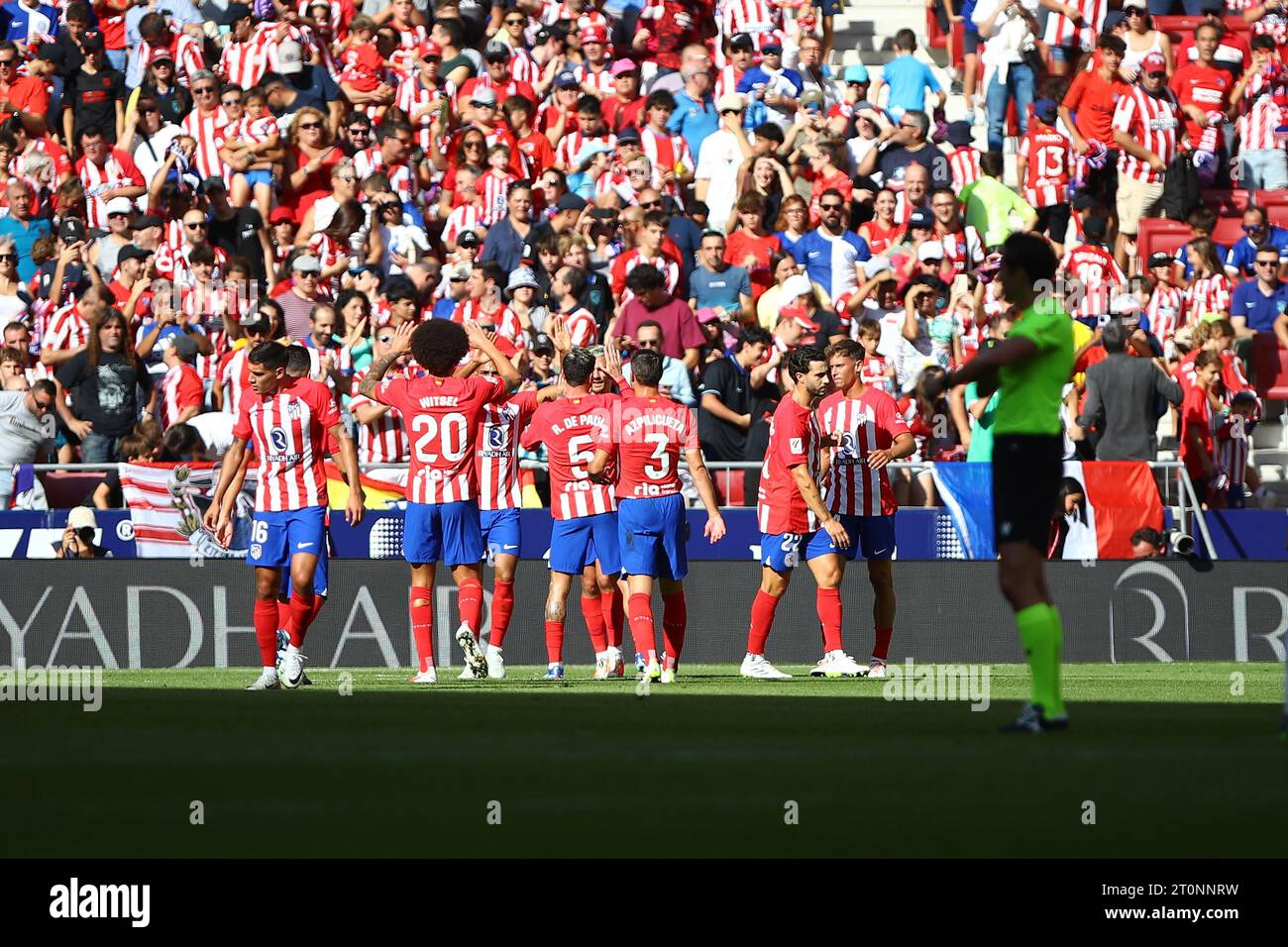 Madrid, Spanien. Oktober 2023. Am 8. Oktober 2023 im Civitas Metropolitano Stadion in Madrid, Spanien. Quelle: Edward F. Peters/Alamy Live News Stockfoto