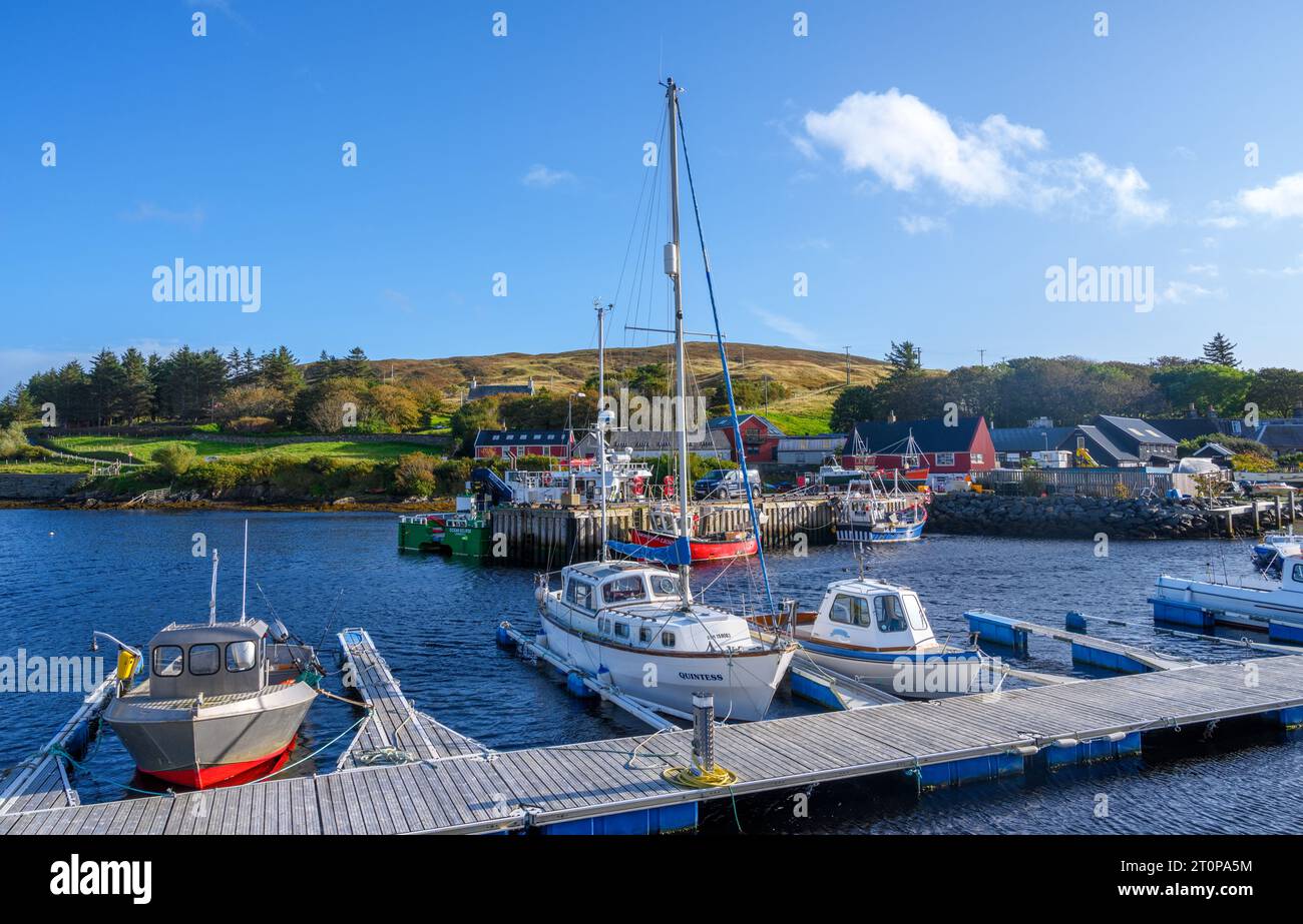 Der Hafen in Voe, North Mainland, Shetland, Schottland, Großbritannien Stockfoto