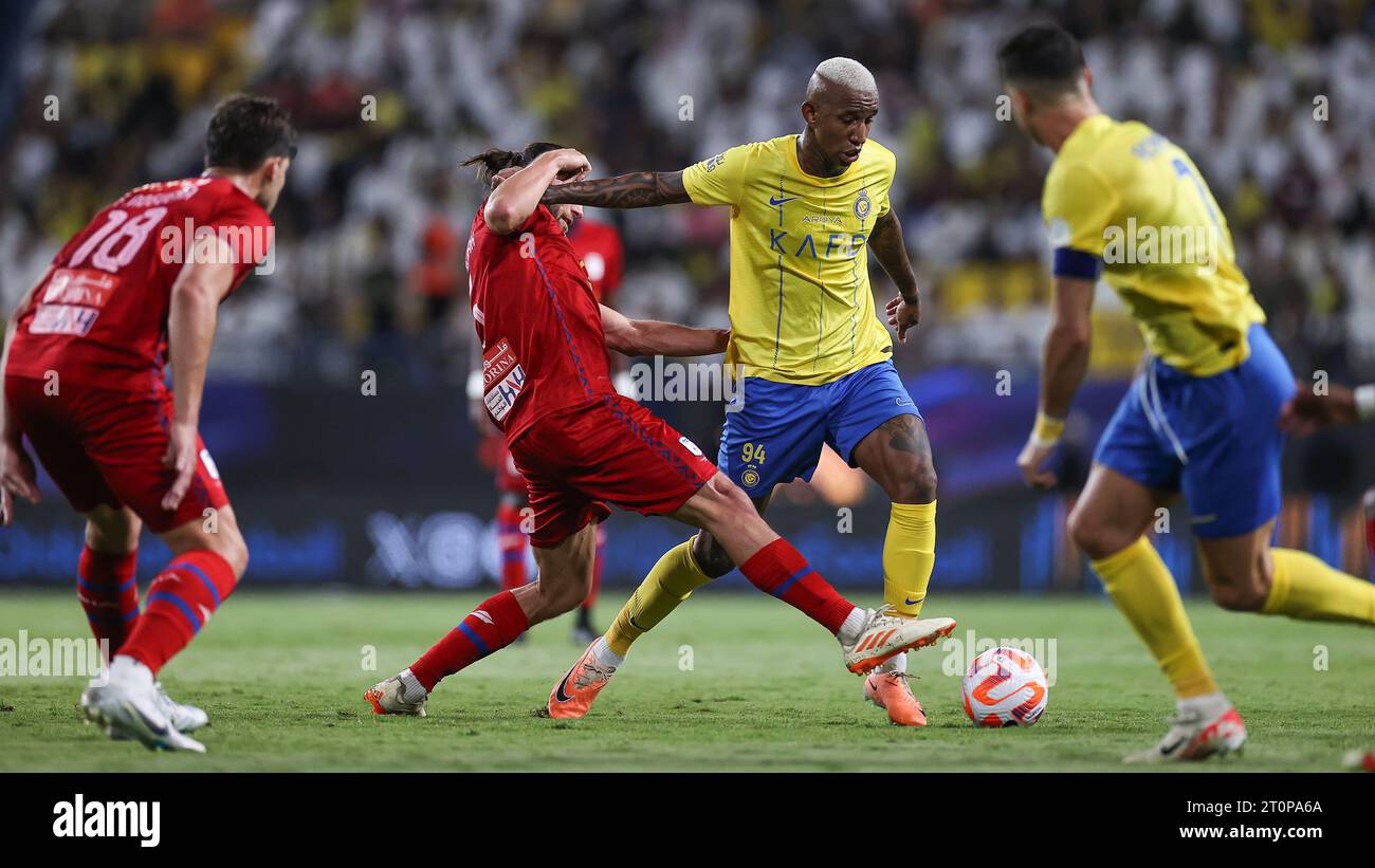 Anderson Talisca von AlNassr FC im Kampf gegen Abha FC 202324 am 6. Oktober 2023 im Prince Anderson Talisca von AlNassr FC im Kampf gegen Abha FC 202324 am 6. Oktober 2023 im Prince