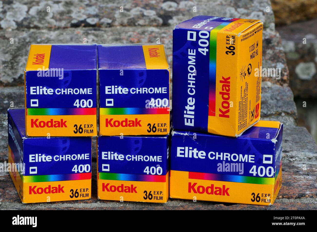 Vintage Kodak 35 mm Transparentfolie. Stockfoto