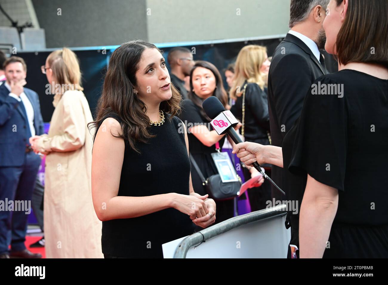 Royal Festival Hall, London, Großbritannien. Oktober 2023. Emilie Levienaise-Farrouch nimmt an all of US Strangers Teil - 67. BFI London Film Festival, London, Großbritannien. Quelle: Siehe Li/Picture Capital/Alamy Live News Stockfoto