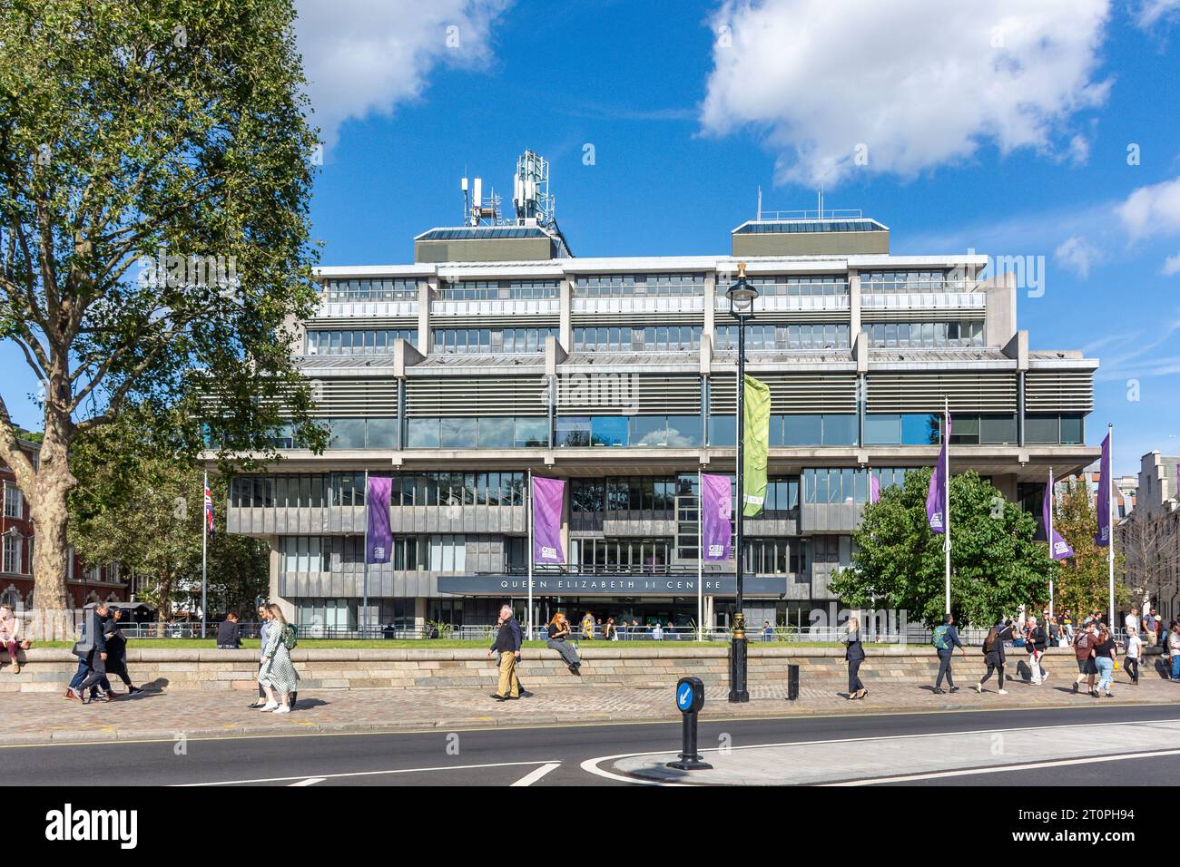 Queen Elizabeth II Centre, Broad Sanctuary, City of Westminster, Greater London, England, Vereinigtes Königreich Stockfoto