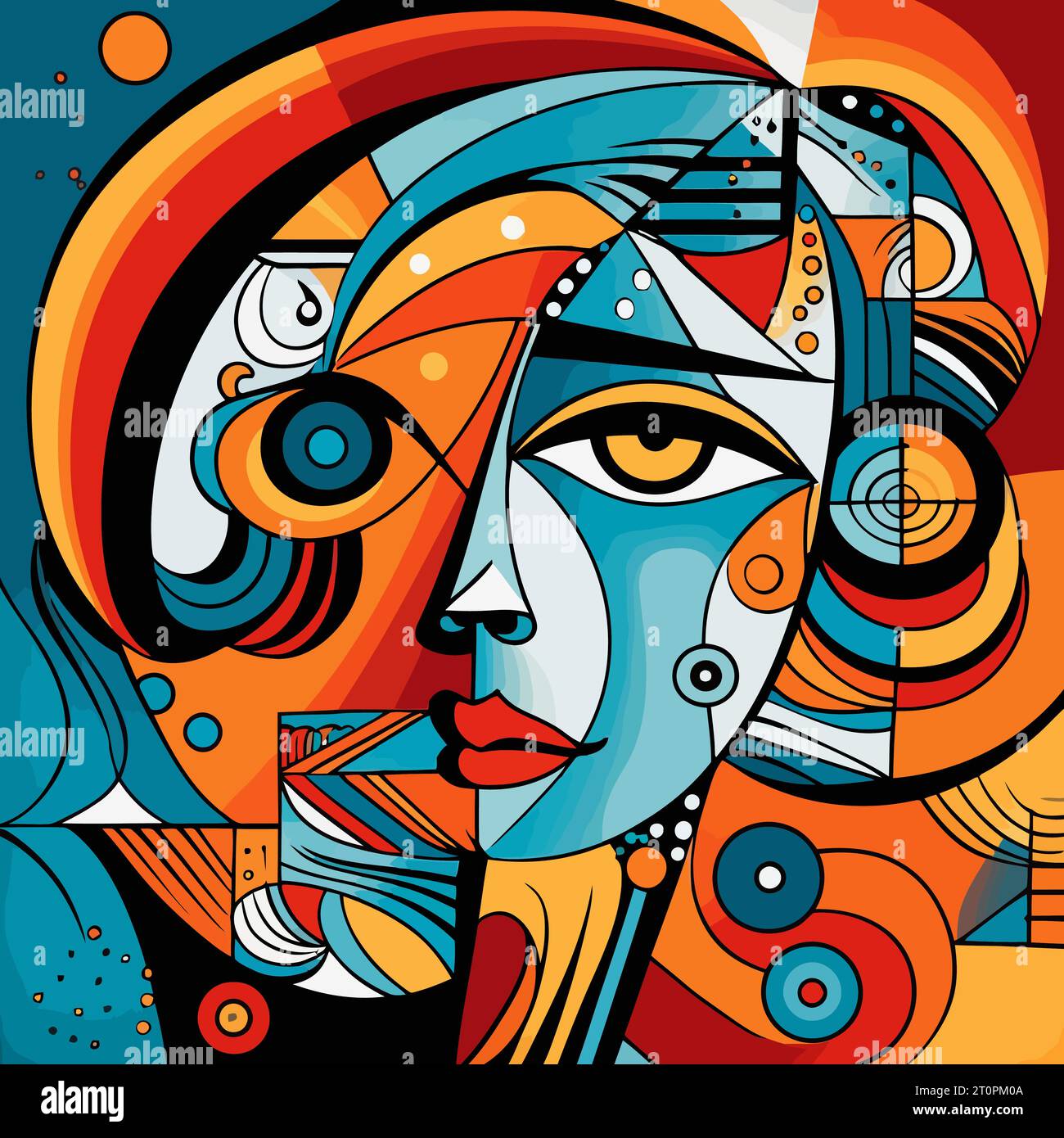 Die 2 Hören Und Sehen Picasso zeichnung Stock-Vektorgrafiken kaufen - Alamy