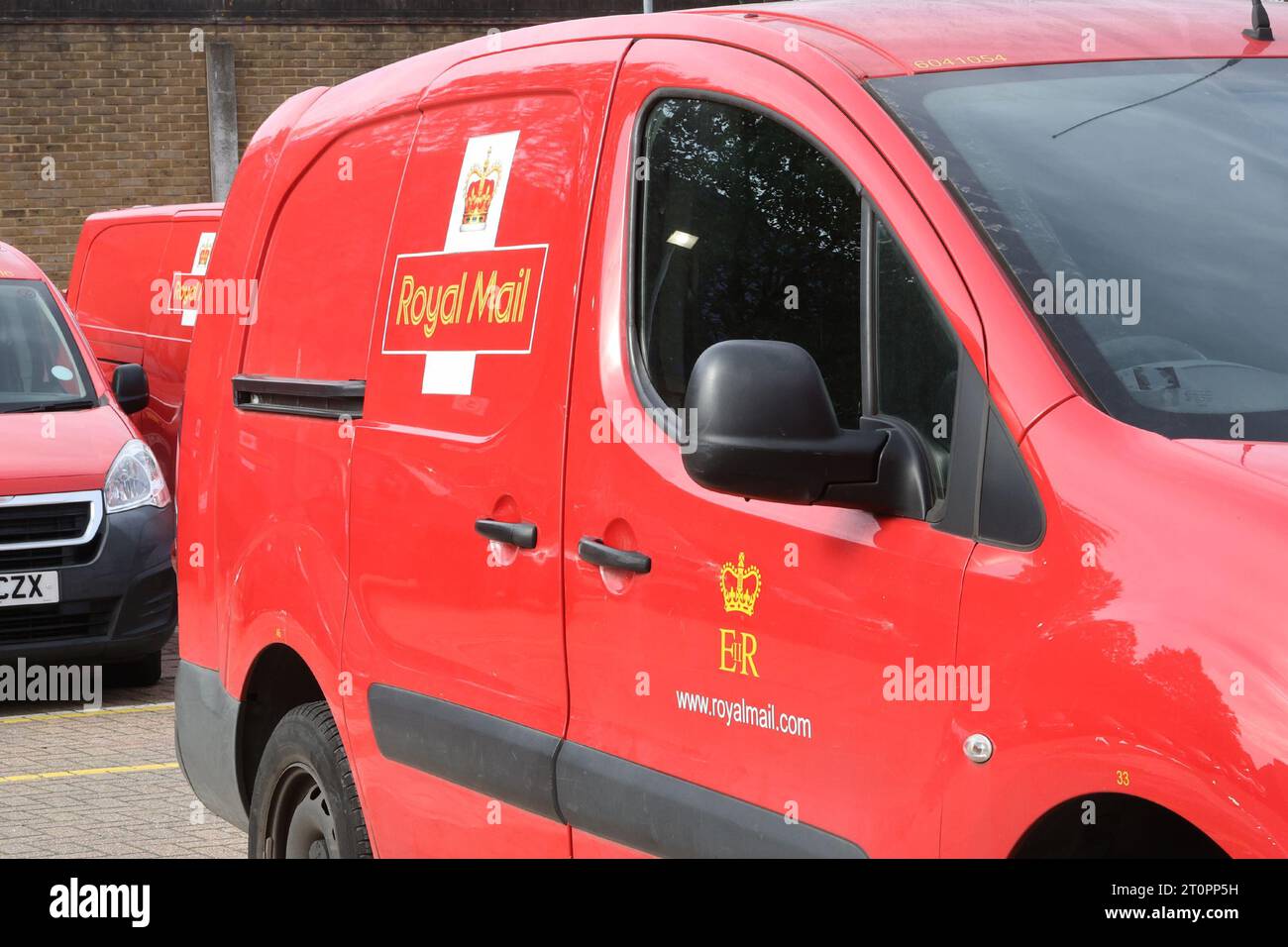 Royal Mail Lieferwagen in Greenwich, London, Großbritannien Stockfoto