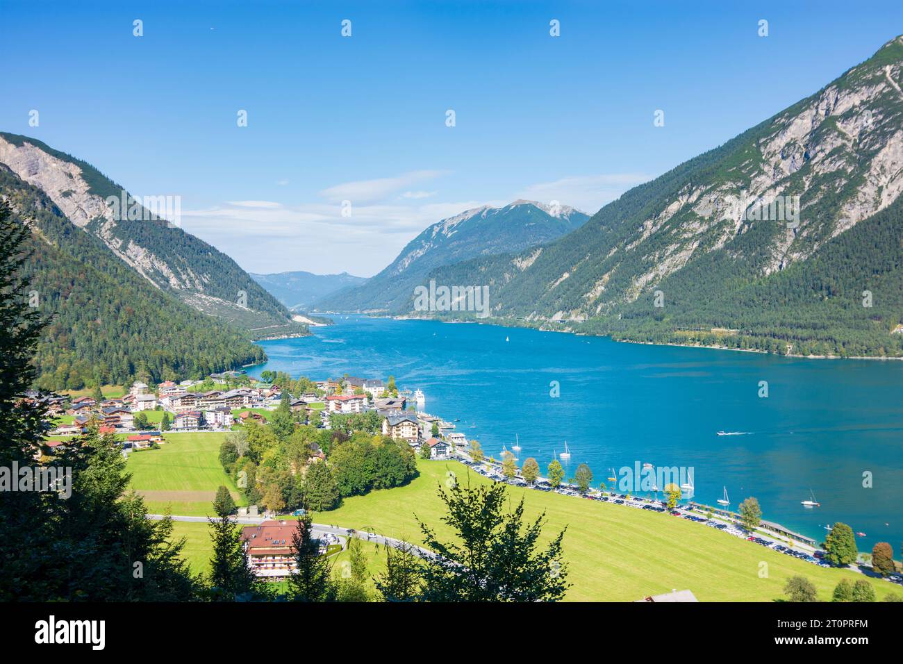 Eben am Achensee: Achensee, Weiler Pertisau, Brandenberger Alpen in Achensee, Tirol, Tirol, Österreich Stockfoto