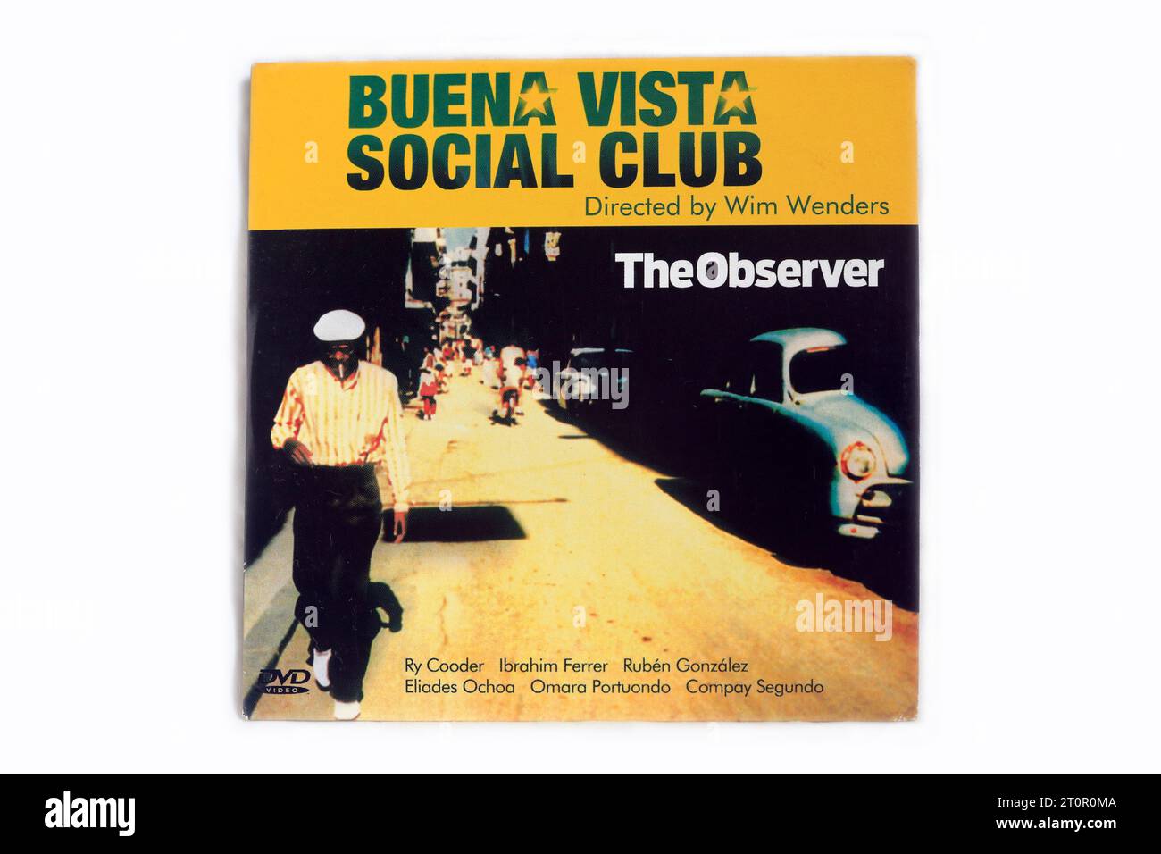 Buena Vista Social Club, Regie: Wim Wenders DVD-Kartencover, auf hellem Hintergrund Stockfoto