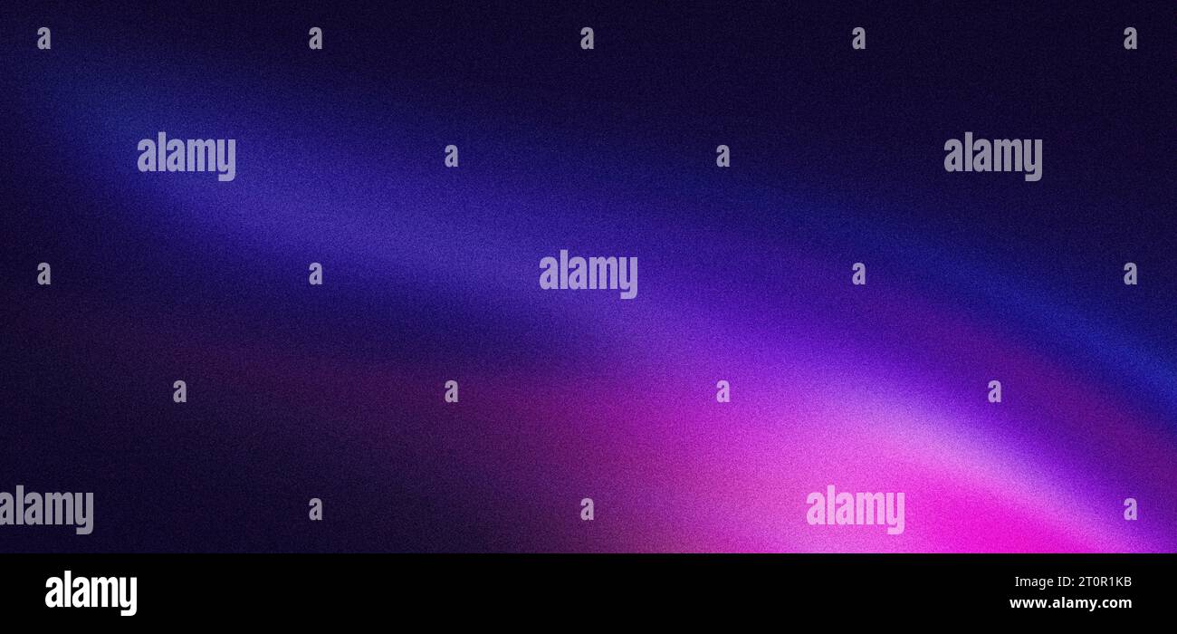 Dunkelblaues lila leuchtend körniges Farbverlauf Hintergrund schwarzes Rauschen Textur Poster Kopfzeile Banner Design Stockfoto