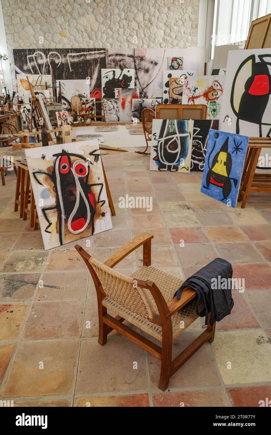 Mallorca, Spanien - 8. Oktober 2023: Studio und Werkstatt des Künstlers Juan Miro im Museum der Miro Foundation, Palma de Mallorca Stockfoto