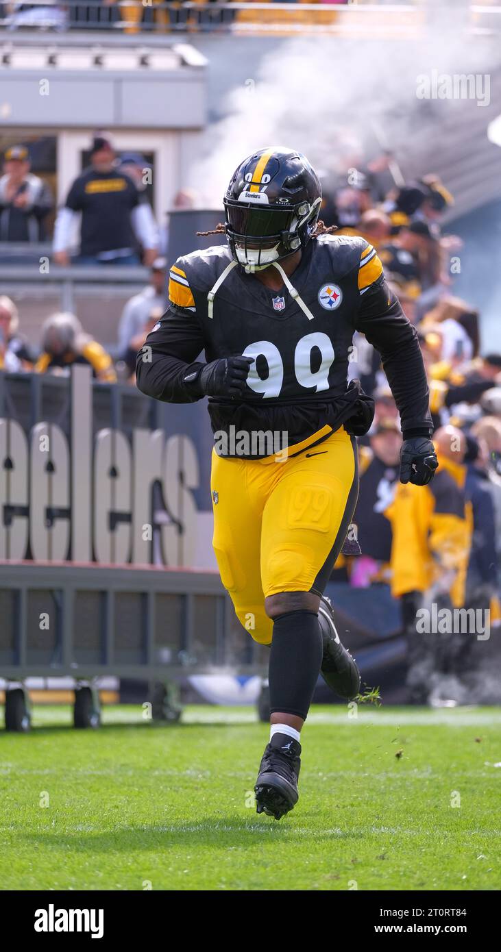 Pittsburgh, PA, USA. Oktober 2023. Larry Ogunjobi #99 beim Pittsburgh Steelers vs Baltimore Ravens in Pittsburgh, PA. Jason Pohuski/CSM/Alamy Live News Stockfoto