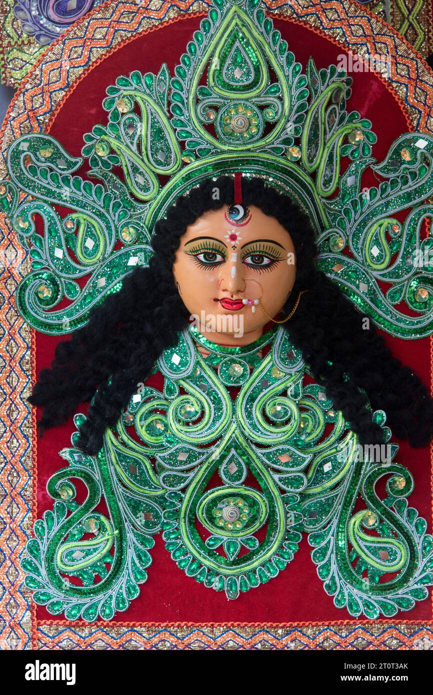 Idol der hinduistischen Göttin Durga Stockfoto