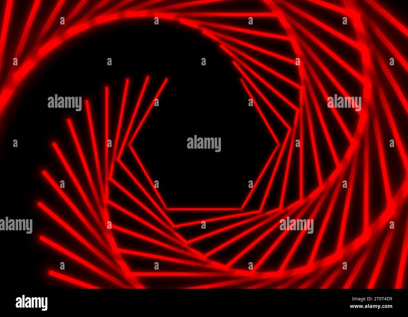 Hellrote Laserlinien abstrakter High-Tech-Neon-Hintergrund. Leuchtende Vektorkonstruktion Stock Vektor