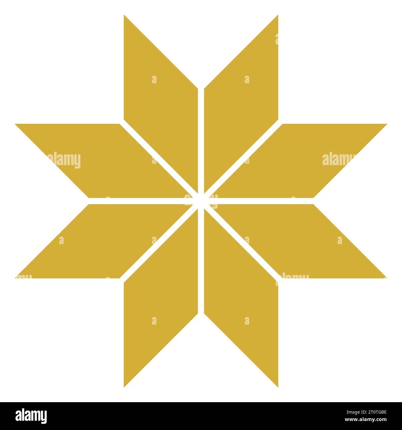 Eleganter Golden Star Vector: Diese skalierbare Vektorgrafik zeigt einen einfachen, aber fesselnden goldenen Stern, der eine einfache Anpassung und vielseitige Verwendung ermöglicht Stockfoto