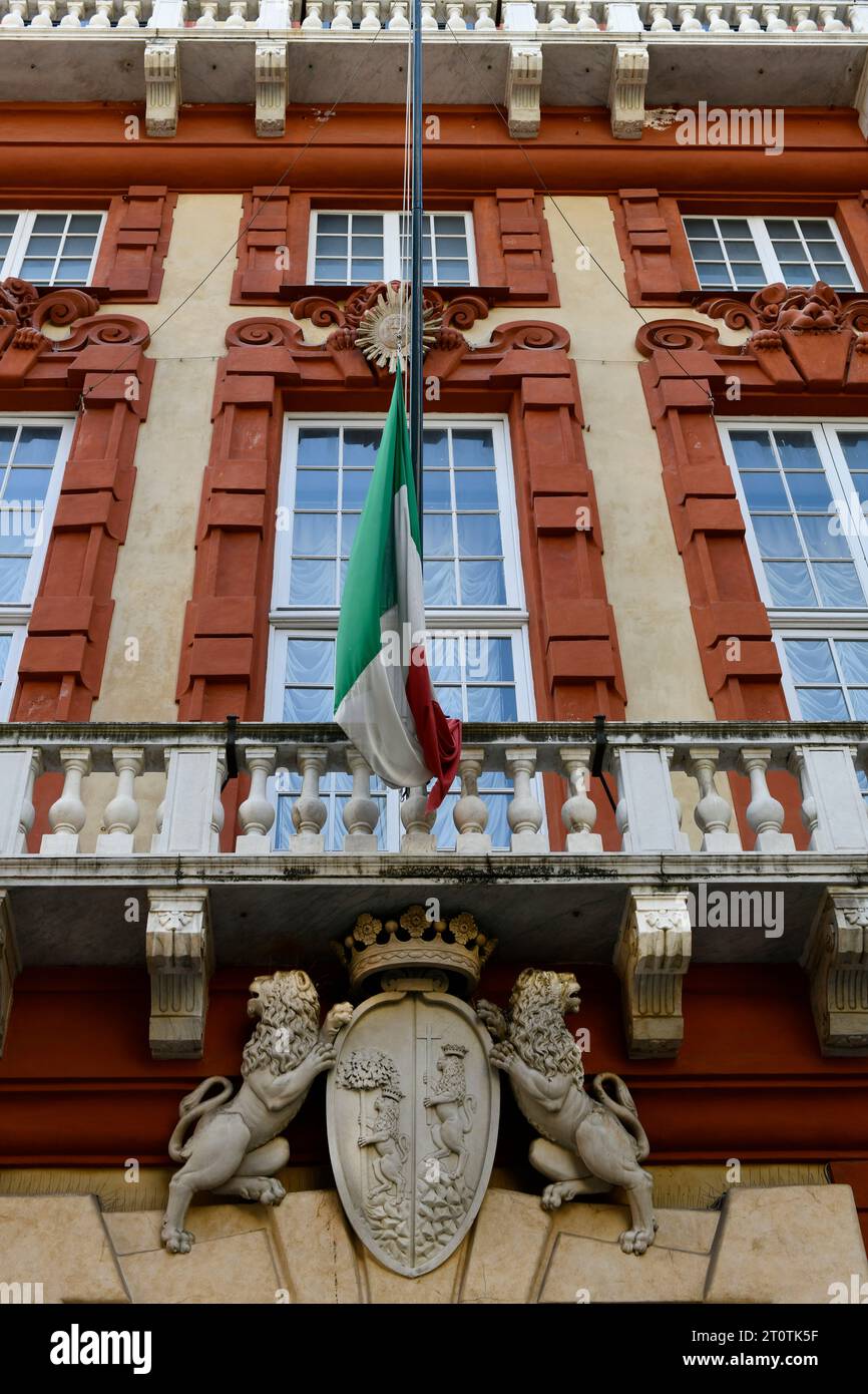 Genua, Palazzo Rosso Stockfoto