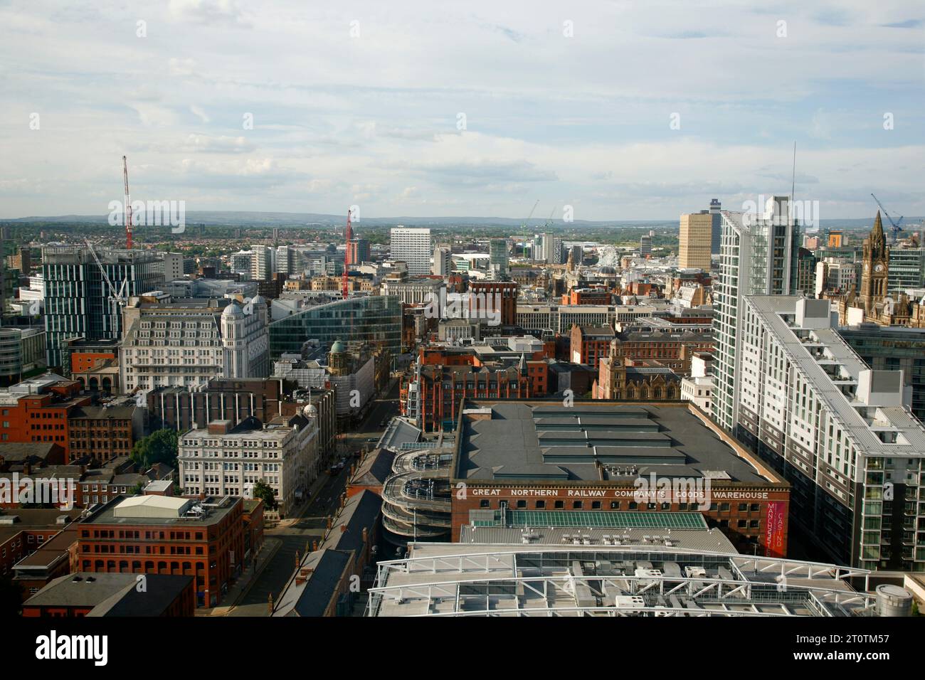 Die Skyline von Manchester, England, Großbritannien. Stockfoto