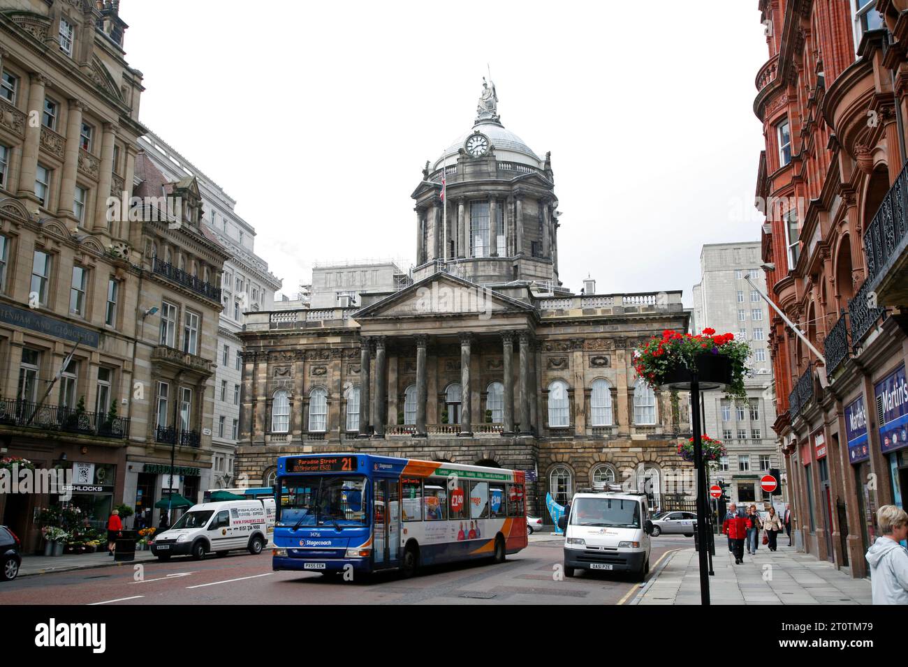 Town Hall, Liverpool, England, Großbritannien Stockfoto