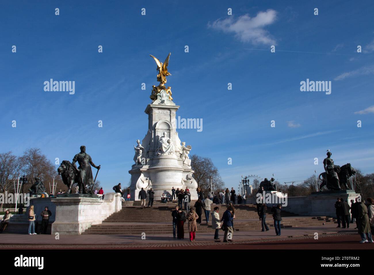 Das Victoria Memorial vor dem Buckingam Palace - London, England. Stockfoto