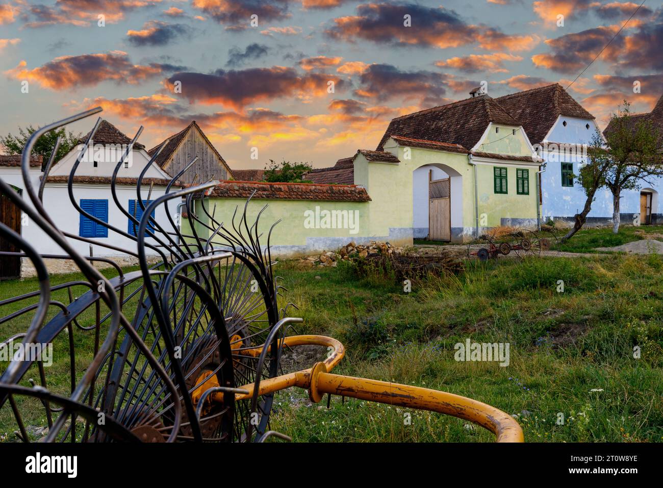 Das Dorf Viskar in Rumänien Stockfoto