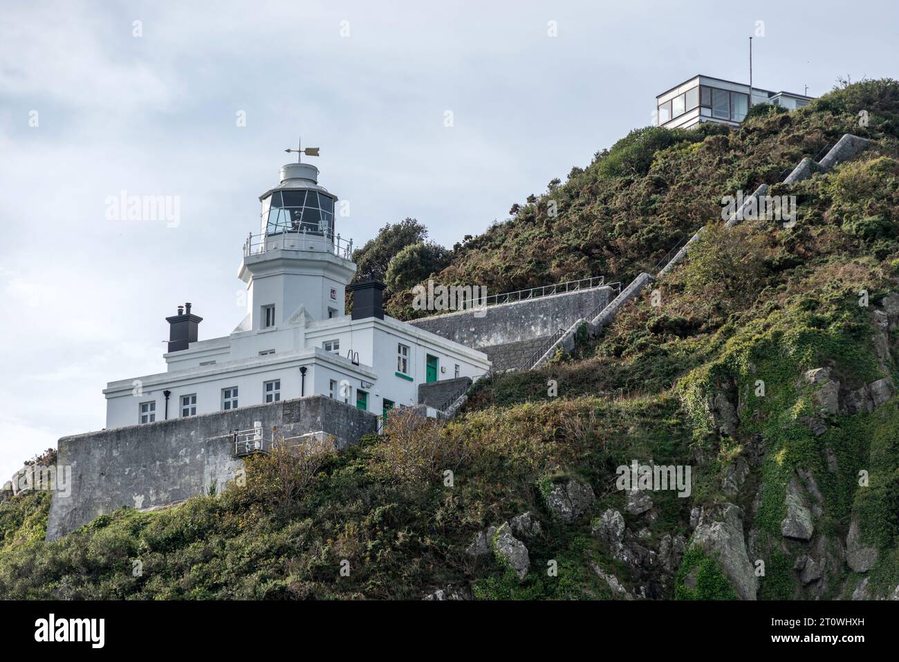 Guernsey, 5. Oktober 2023: Leuchtturm auf Sark Island Stockfoto
