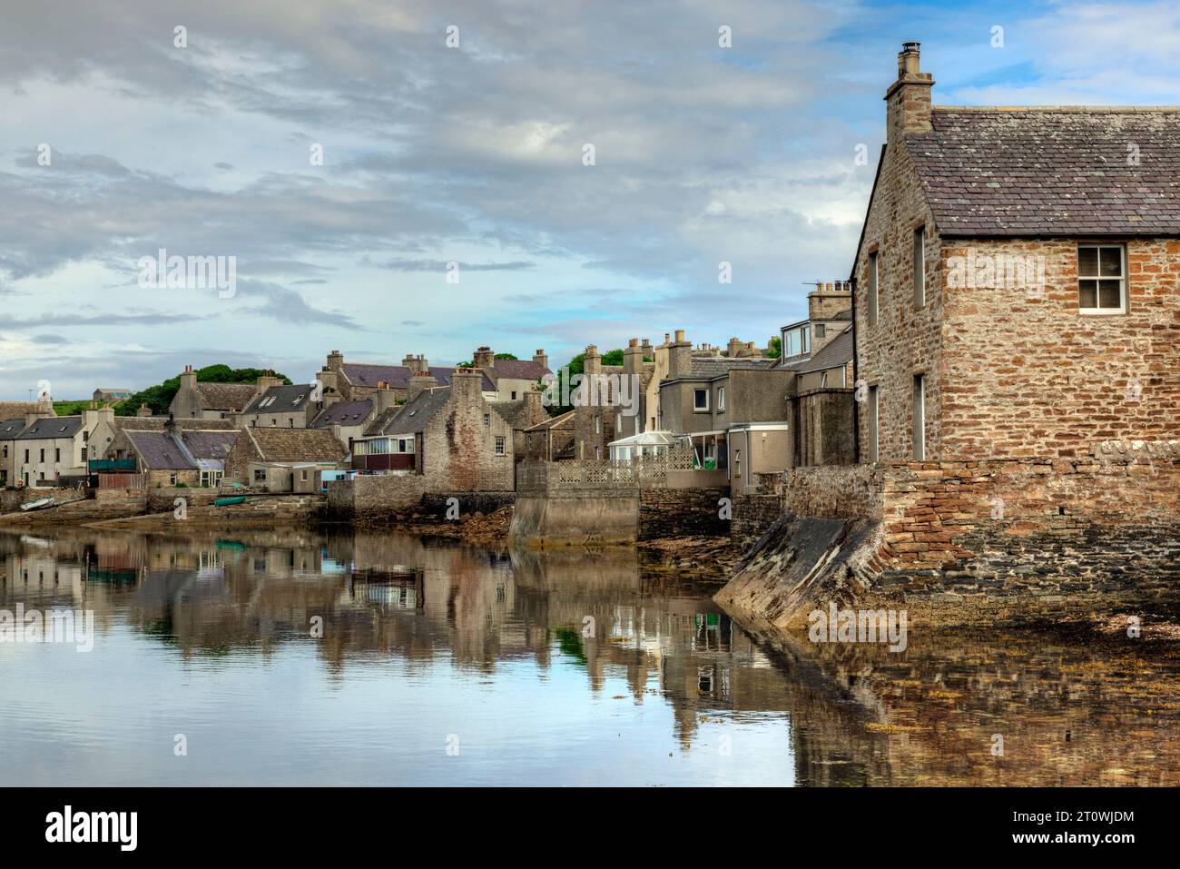 St Margaret's Hope ist ein charmantes Fischerdorf in Orkney, Schottland. Stockfoto
