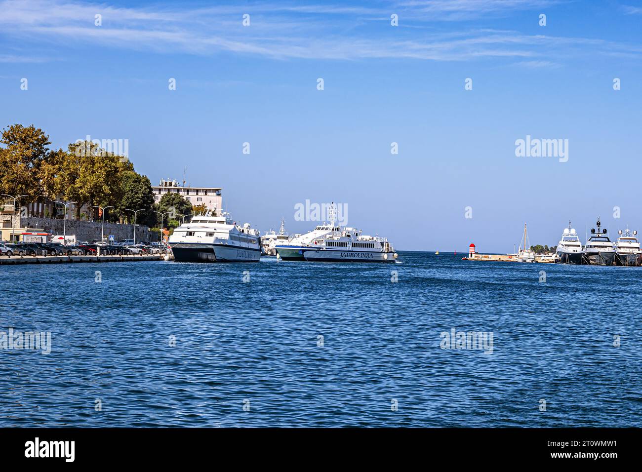 KROATIEN: ZADAR - PORT JAZINE Stockfoto
