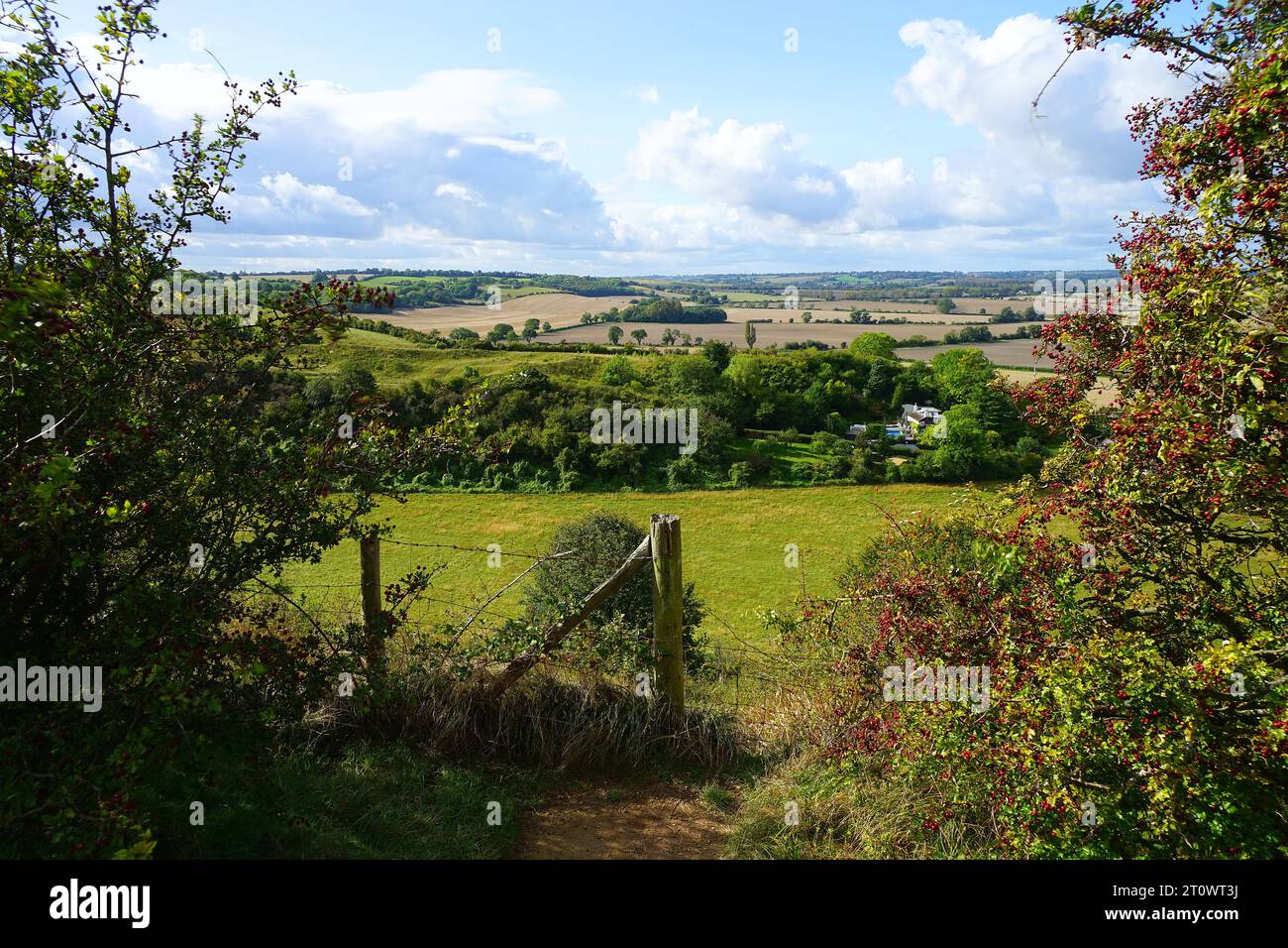 Ein Blick von Sharpenhoe Clappers Stockfoto