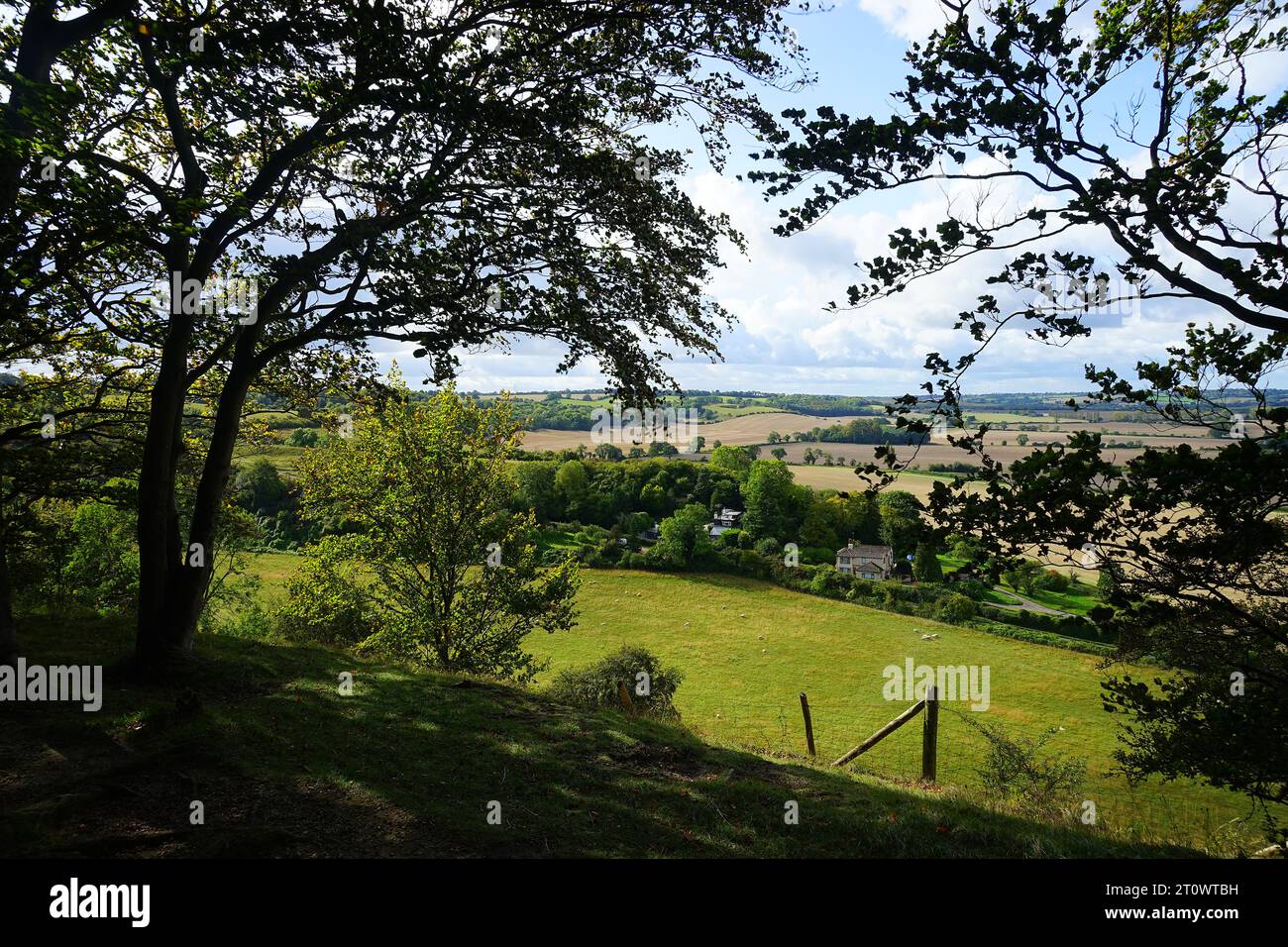 Ein Blick von Sharpenhoe Clappers Stockfoto