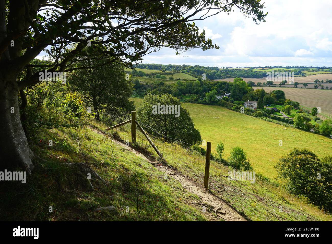 Ein Blick von Sharpenhoe Clappers Stockfoto