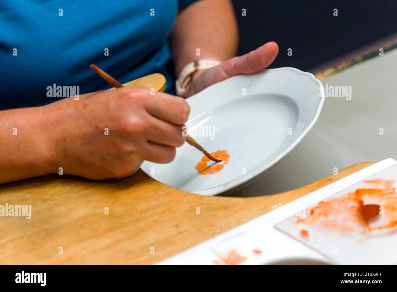 Porzellanmalerei Stockfoto