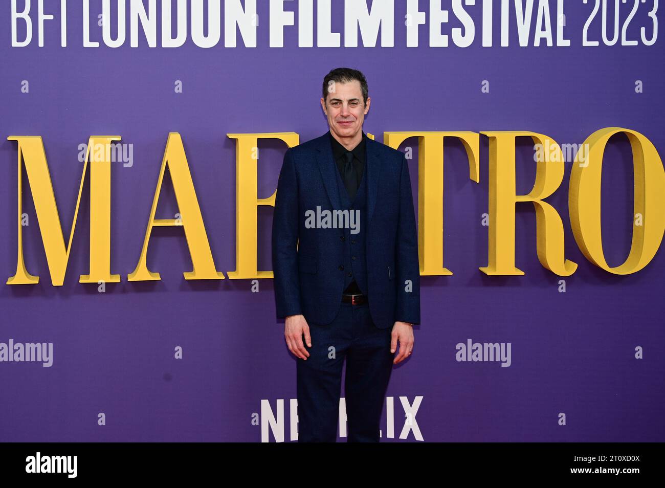 Royal Festival Hall, London, Großbritannien. Oktober 2023. Josh Singer nimmt am Maestro - 67. BFI London Film Festival 2023 in London Teil. Quelle: Siehe Li/Picture Capital/Alamy Live News Stockfoto