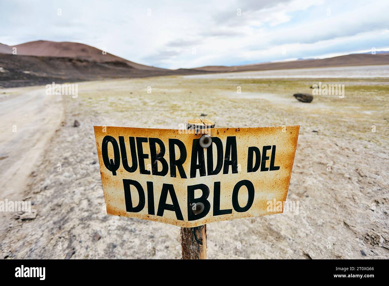 Paisaje de Antofagasta de la Sierra, Provincia de Catamarca Stockfoto