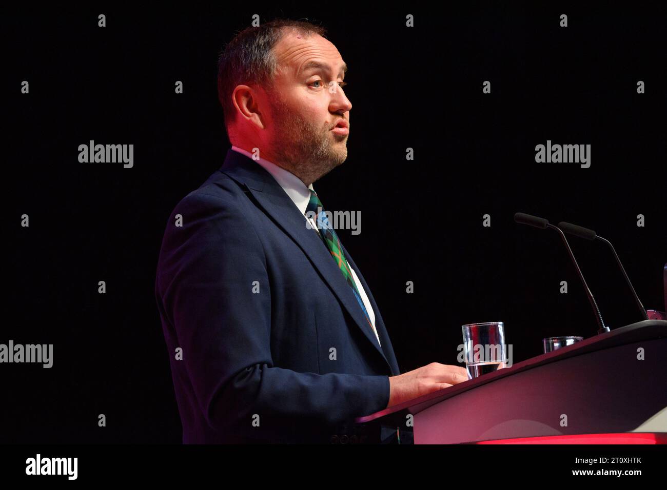 London, Großbritannien. 9. Oktober 2023. Ian Murray Abgeordneter spricht während der Labour Party Konferenz in Liverpool. Das Foto sollte lauten: Matt Crossick/Empics/Alamy Live News Stockfoto