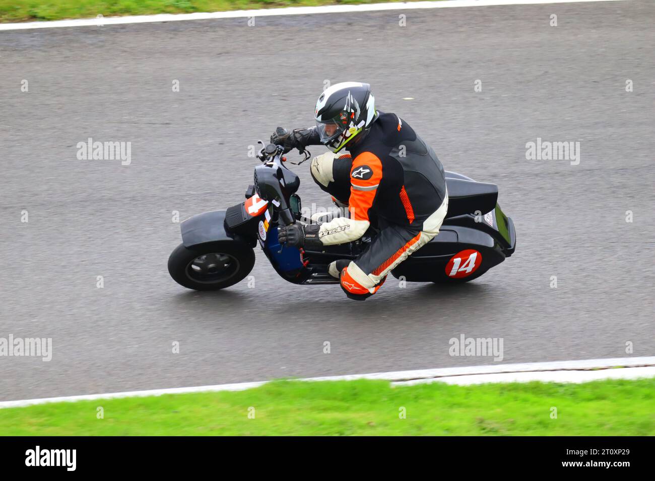 Oldtimer-Motorradrennen Stockfoto