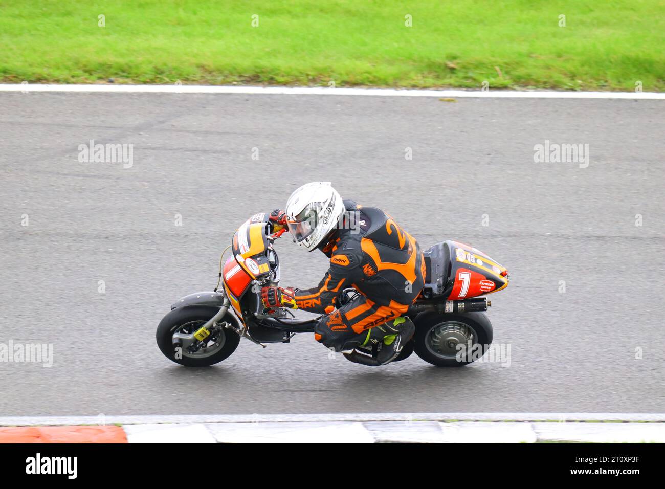 Oldtimer-Motorradrennen Stockfoto